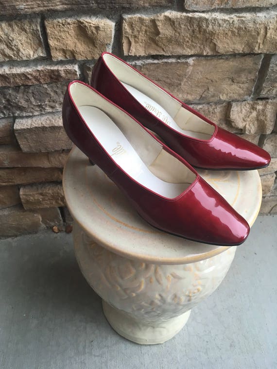 ruby red pumps
