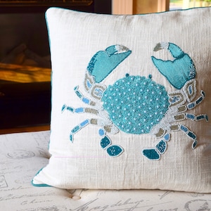 Wymer Beaded Blue  Indoor Throw Pillow