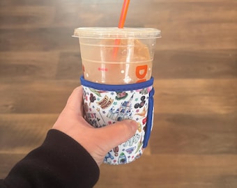 Funda de neopreno para bebidas / Funda térmica para taza de café pequeña "Best Day Ever" con asa