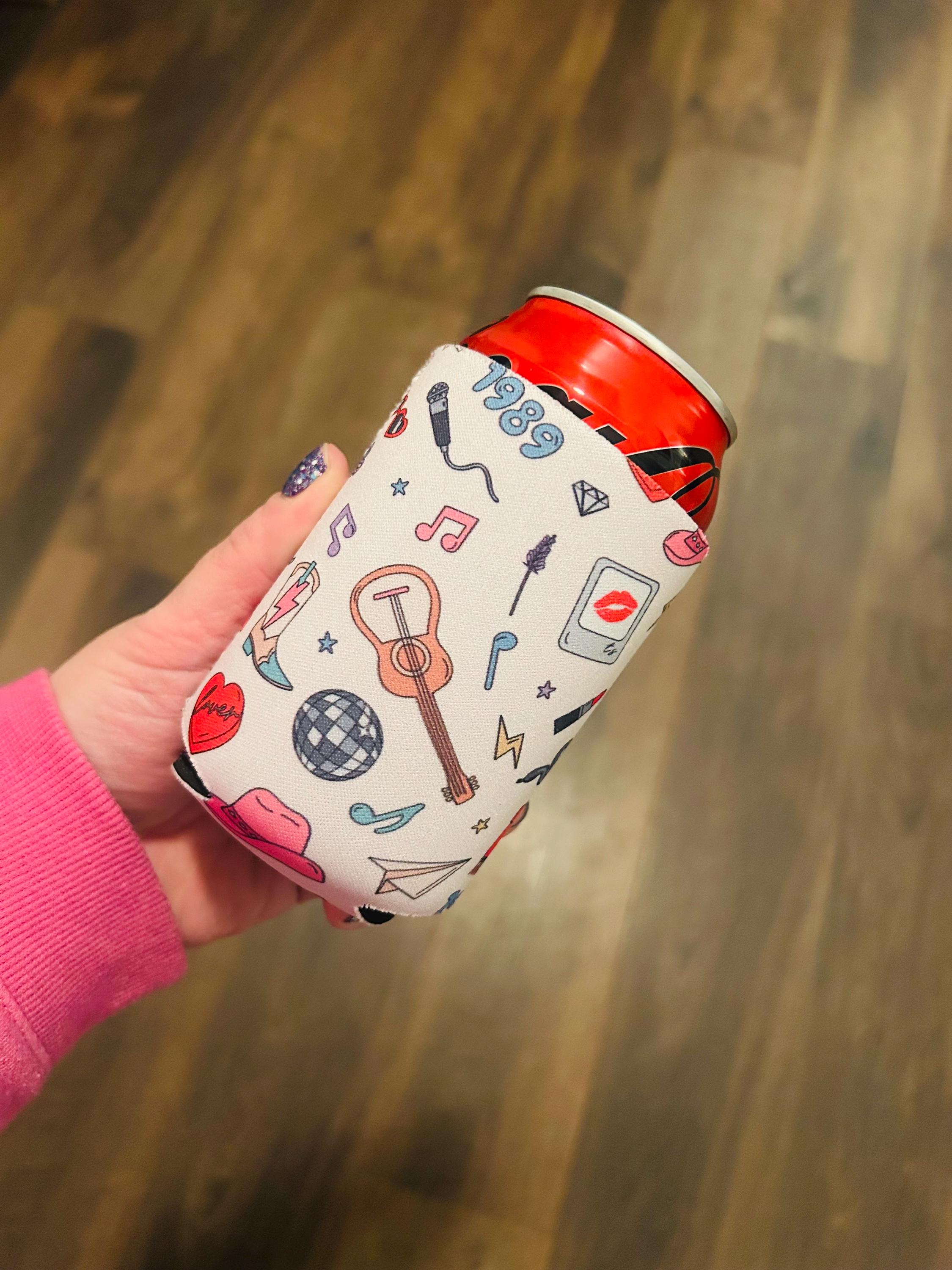 TS Eras Neoprene Drink Sleeve: Seltzer & Can Cooler