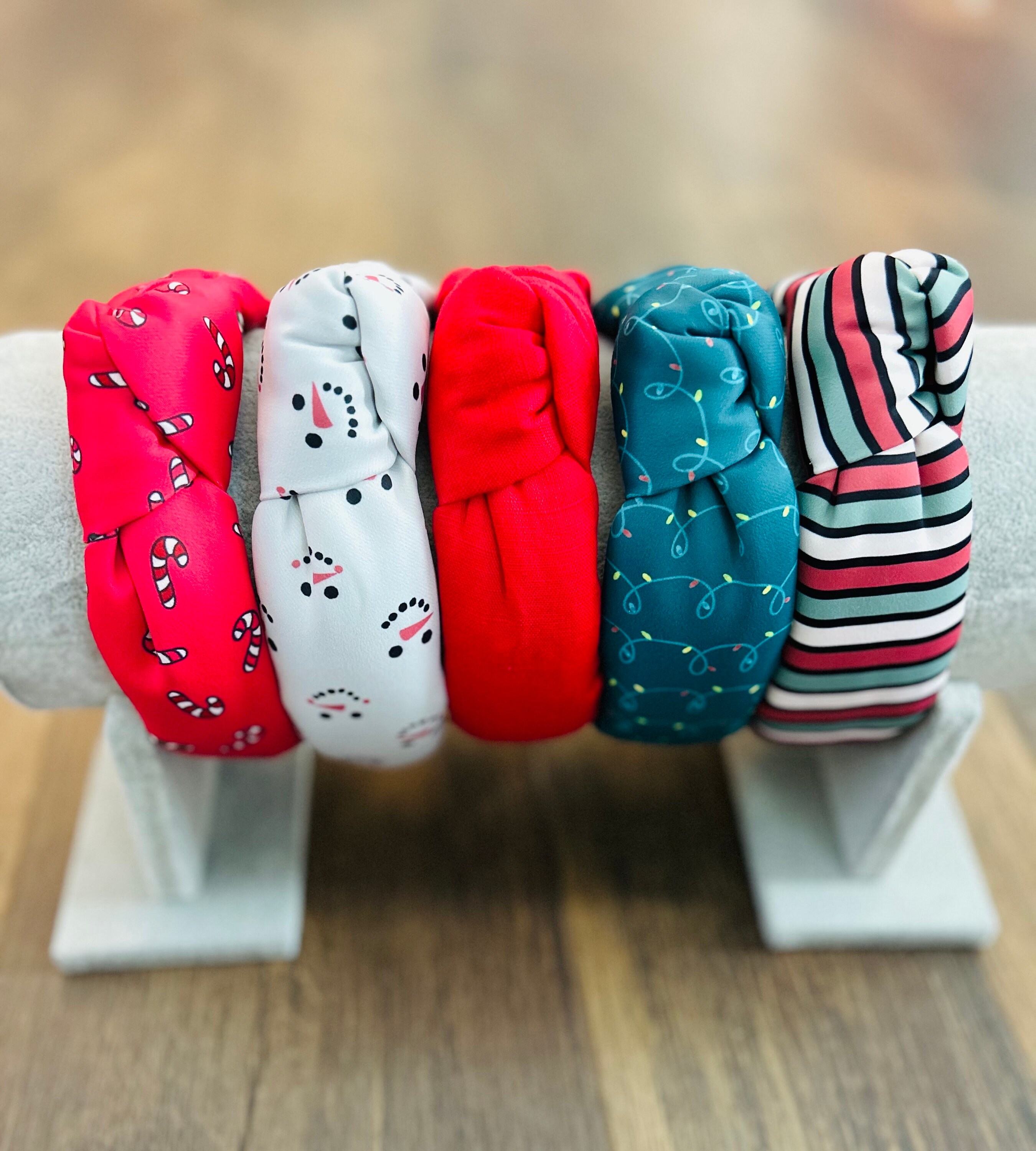 Candy Cane Top Knot