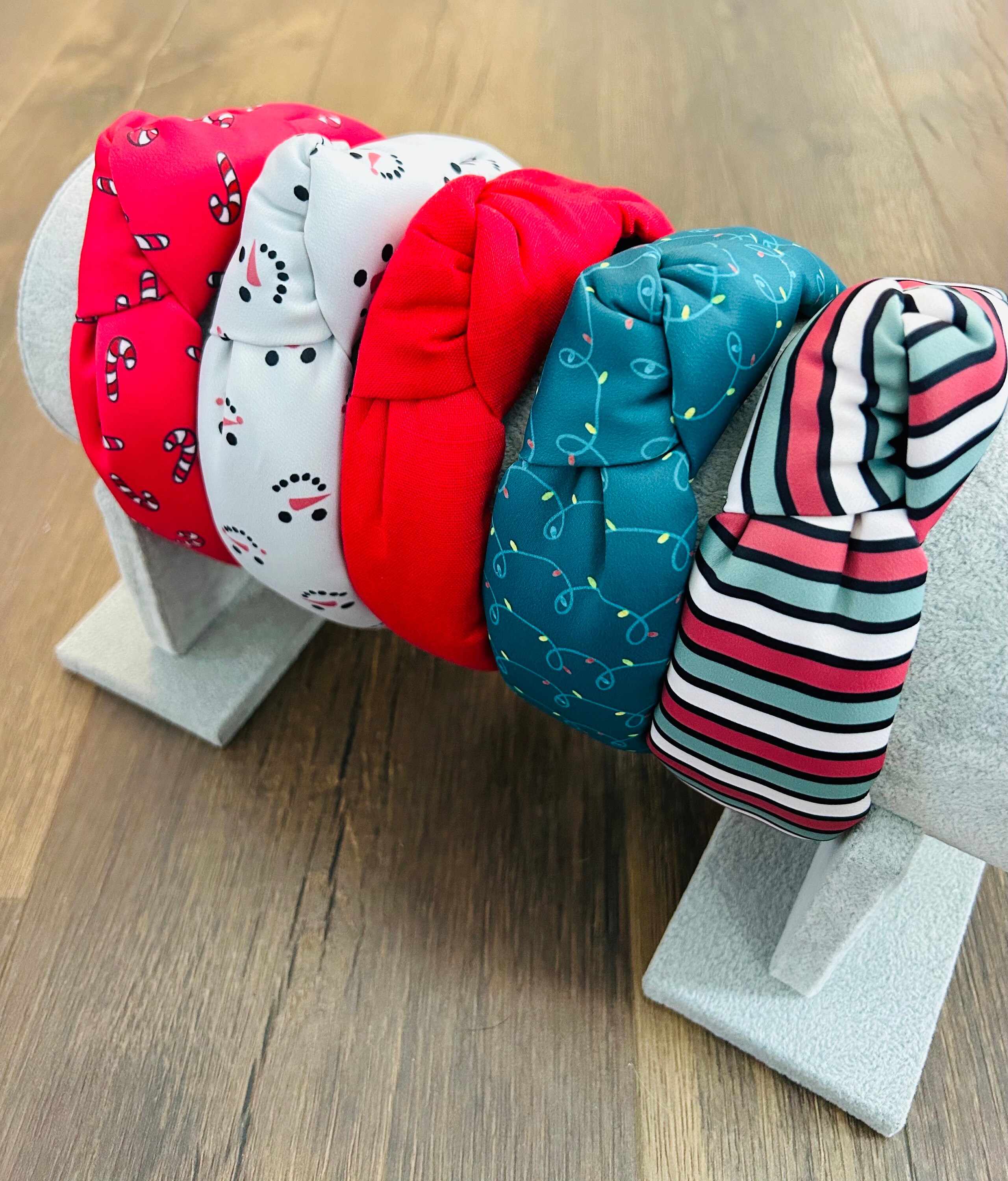 Candy Cane Top Knot