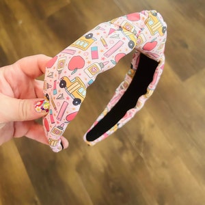 School and Teacher Top Knot | Knotted Headband | Gift for Her | Knot Headband | Women’s Headband