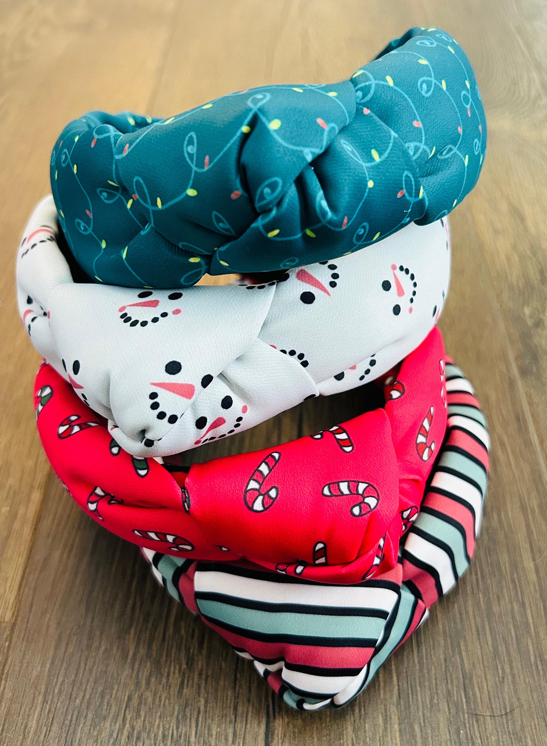 Candy Cane Top Knot