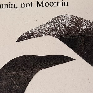 Huginn and Munnin haiku postcard, letterpress print, poetry gift, ravens, Norse mythology image 6