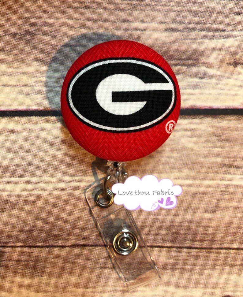 Badge Reel Bulldogs Name Tags Nurse Etsy