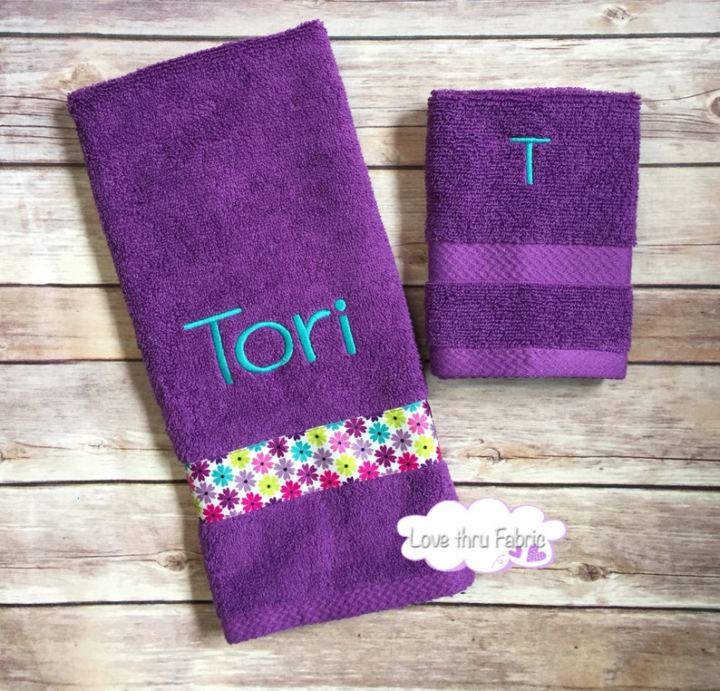 Monogrammed Hand Towel Personalized Hand Towel Hand Towel Etsy