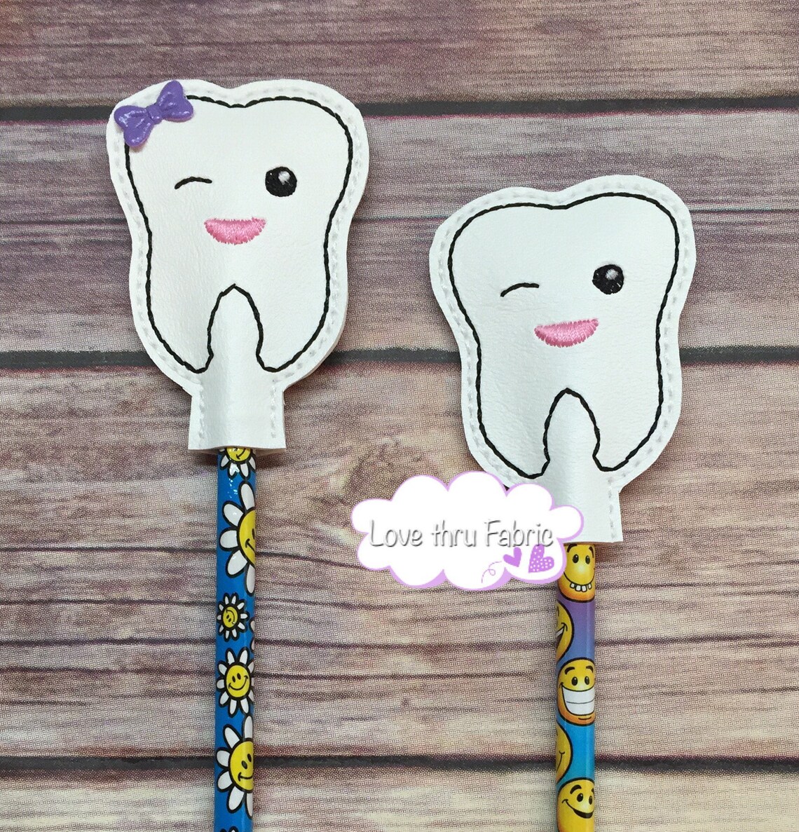 Tooth Pencil Topper Boy Tooth Girl Tooth Dentist Prizes Etsy