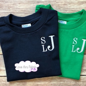 Toddler Monogrammed Shirts, Boys Stacked Font, Monogrammed Shirts,  Personalized T-Shirts for Boys, Preppy Shirts, Casual Uniform Shirt