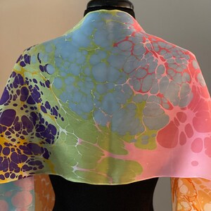 Summer colors in a free random pattern, wear as scarf or shirt.