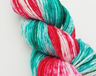 Superwash 4ply wool/nylon, sock yarn, Hand Dyed gradient, 100g