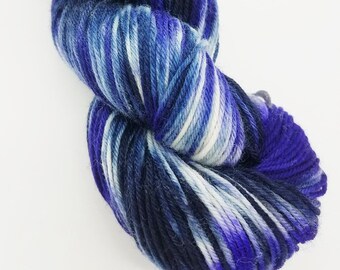 Superwash 4ply wool/nylon, sock yarn, Hand Dyed, 100g