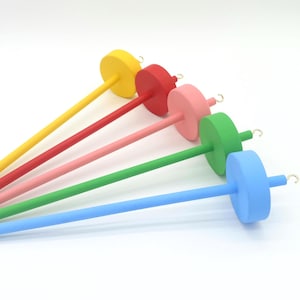 Beginner, student Drop spindle, top or bottom whorl *painted color of your choice