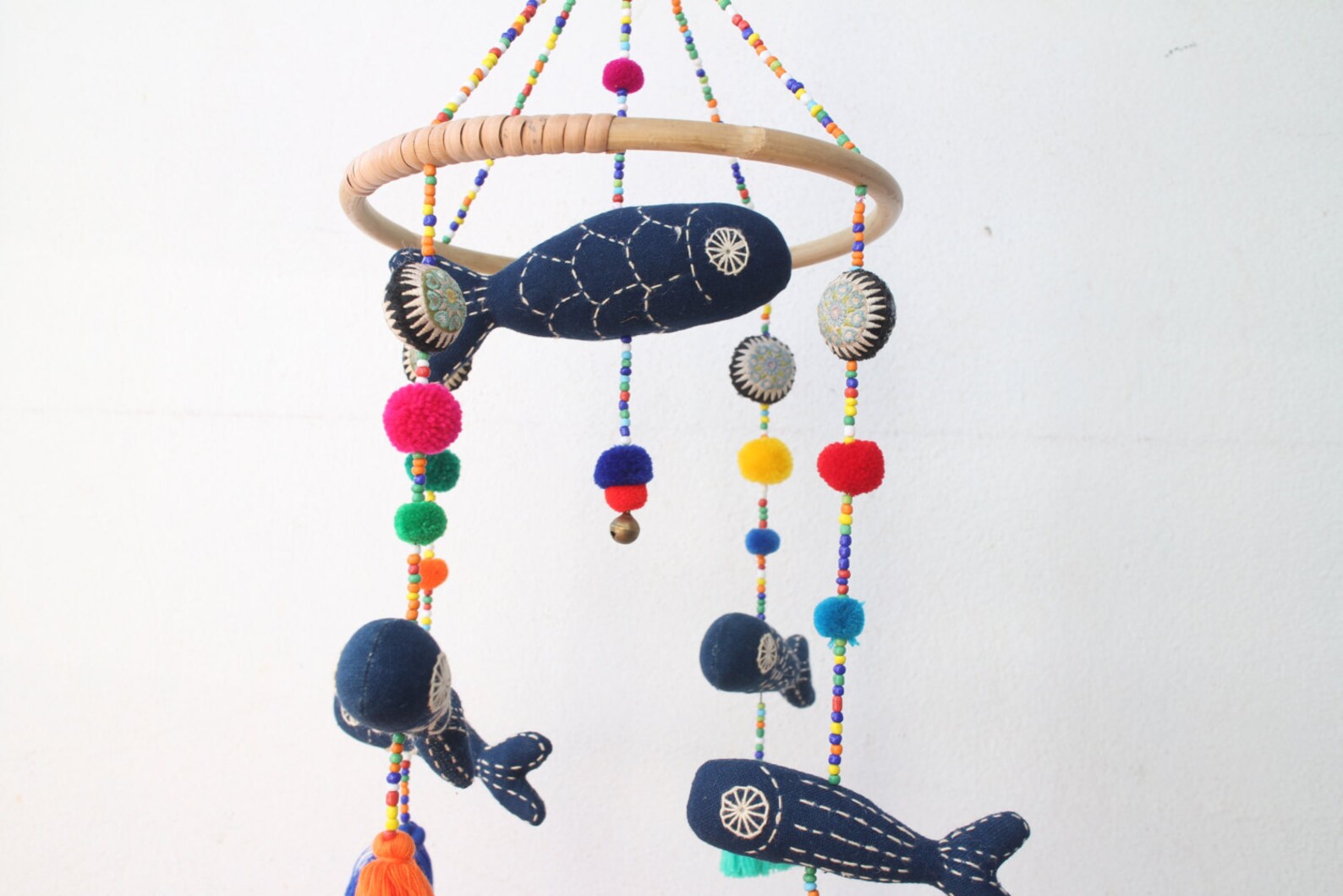 Indigo Fish Aquarium Fish Baby Crib Mobile Baby Fish Mobile Etsy