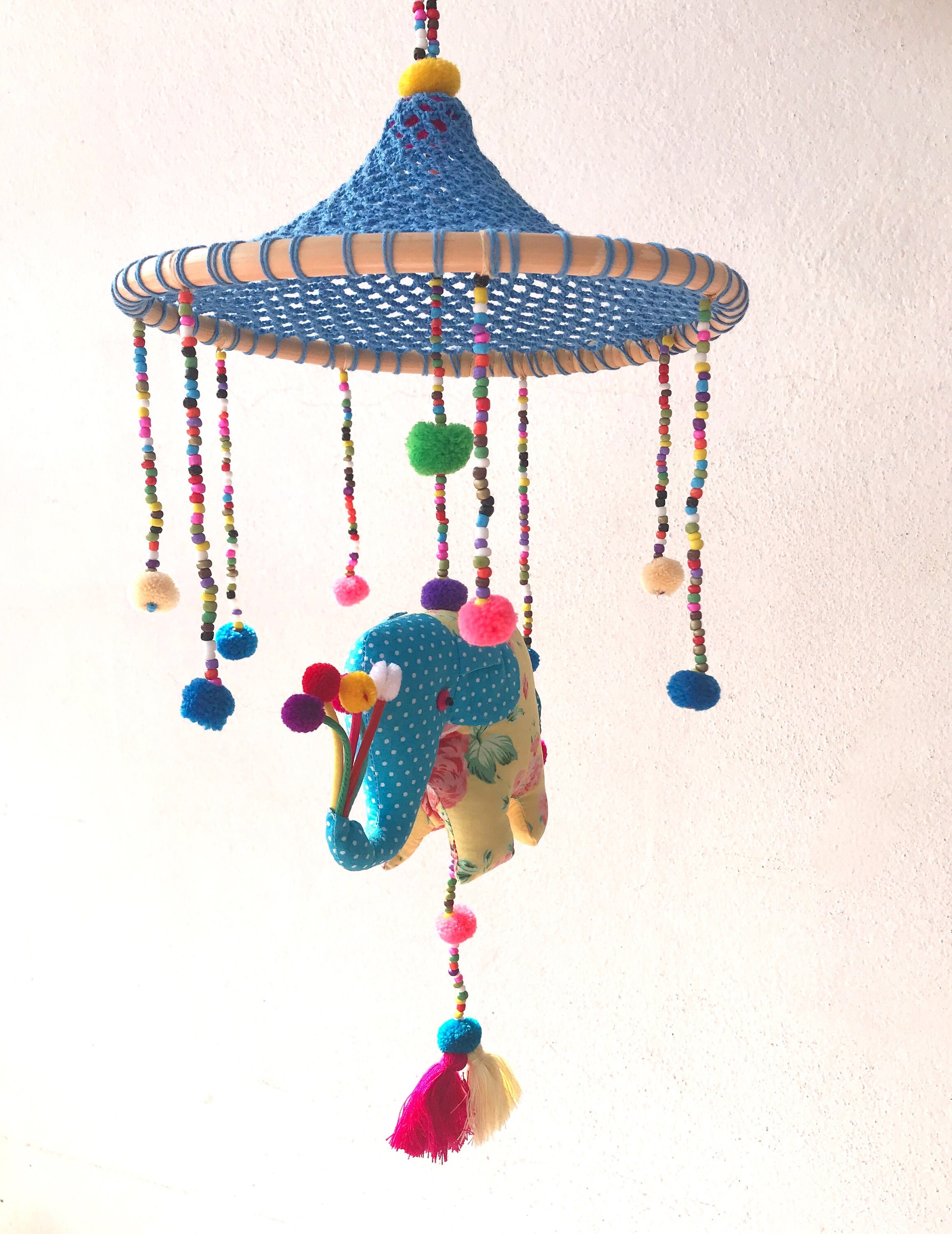 blue elephant mobile