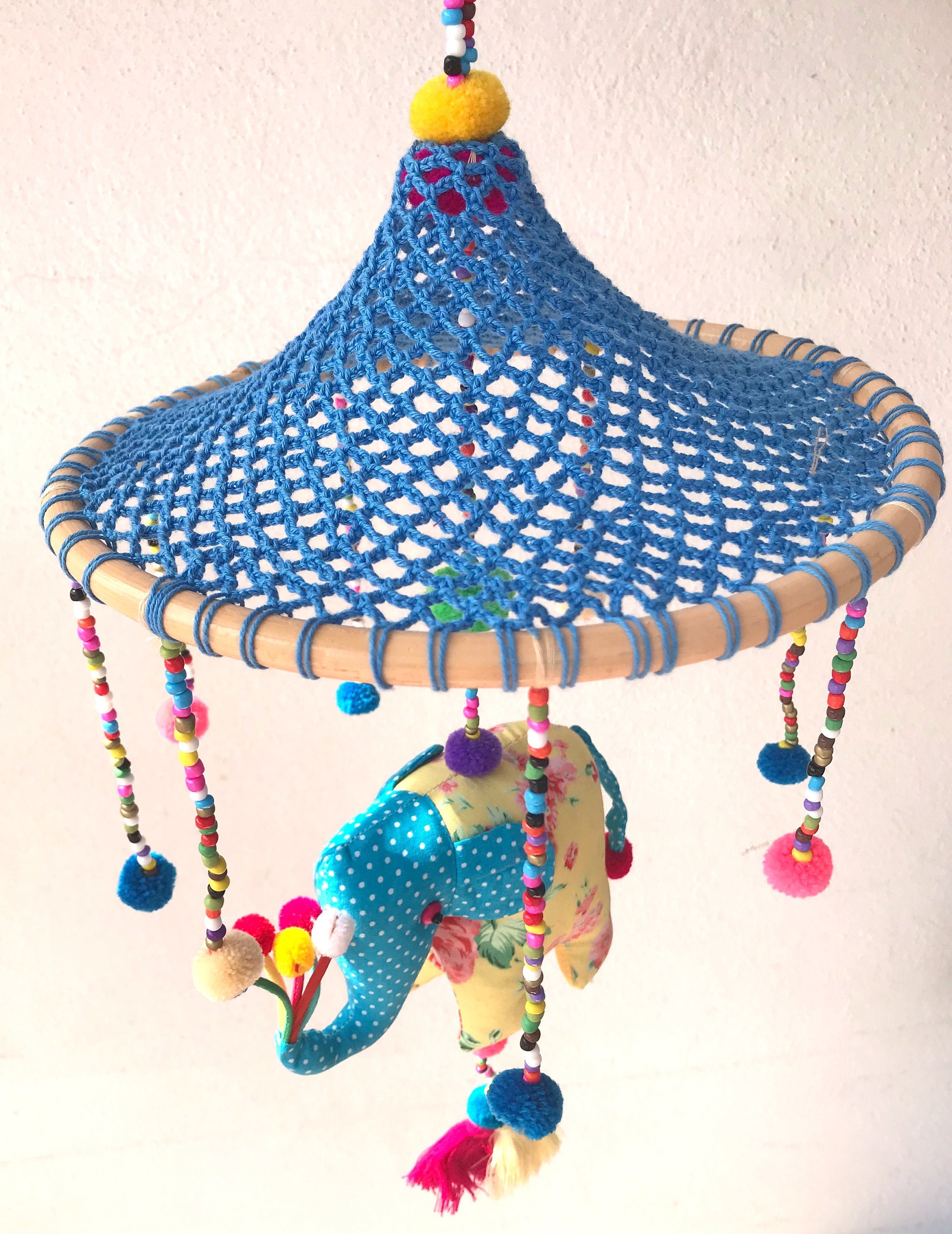 Blue Elephant Mobile Blue Baby Elephant Mobile Elephant