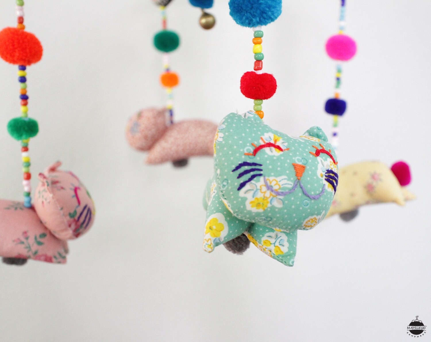 Cat Crib Hanging, Baby Cat Mobile Hanging, Baby Cat Hanging, Cat Mobile