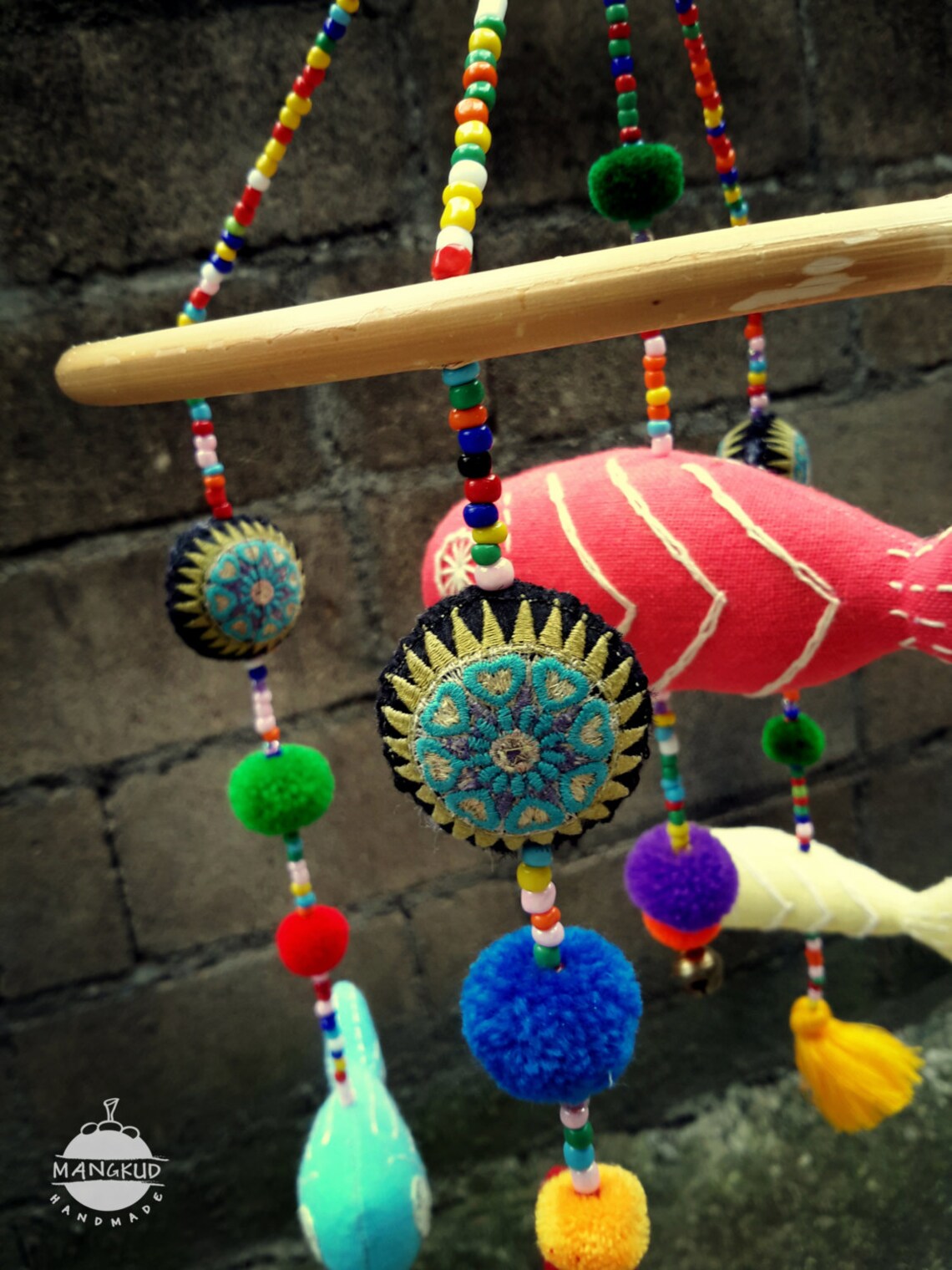 Colorful Fish Crib Mobile Fish Crib Mobile Baby Fish Crib Etsy