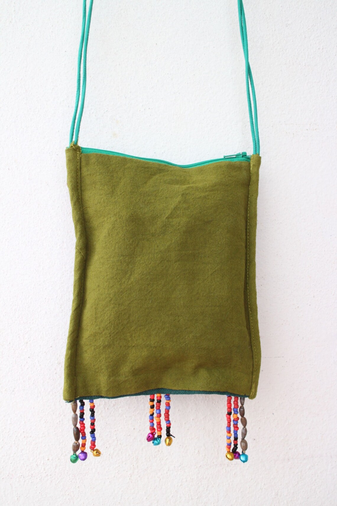 Green Boho Bag Green Crossbody Bag Tribal Crossbody Bag Etsy