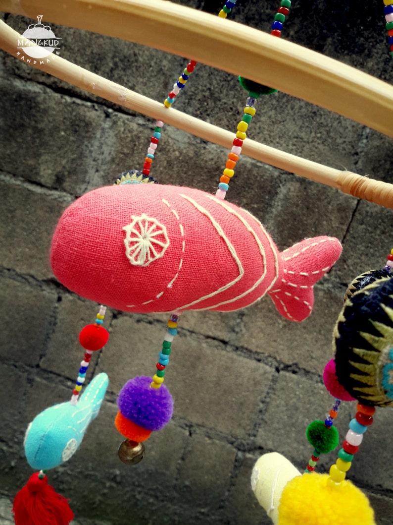 Colorful Fish Crib Mobile Fish Crib Mobile Baby Fish Crib Etsy