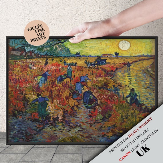 Vincent van Gogh's De Rode Wijngaard 1888 beroemde - Etsy België
