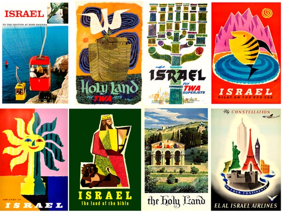 travel poster,Israel Holy Land Travel wall decor Vintage retro style Israel Holy Land travel wall art 006