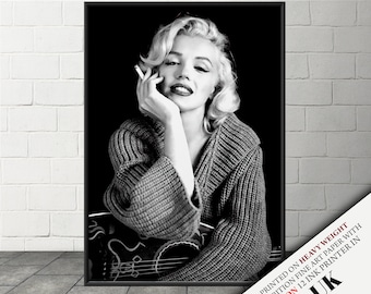 Marilyn Monroe 12x16/24x32inch Black & White Silk Poster Hot Art Print Marilyn Monroe 12x16/24x32inch Black & White Silk Poster Hot Art Print