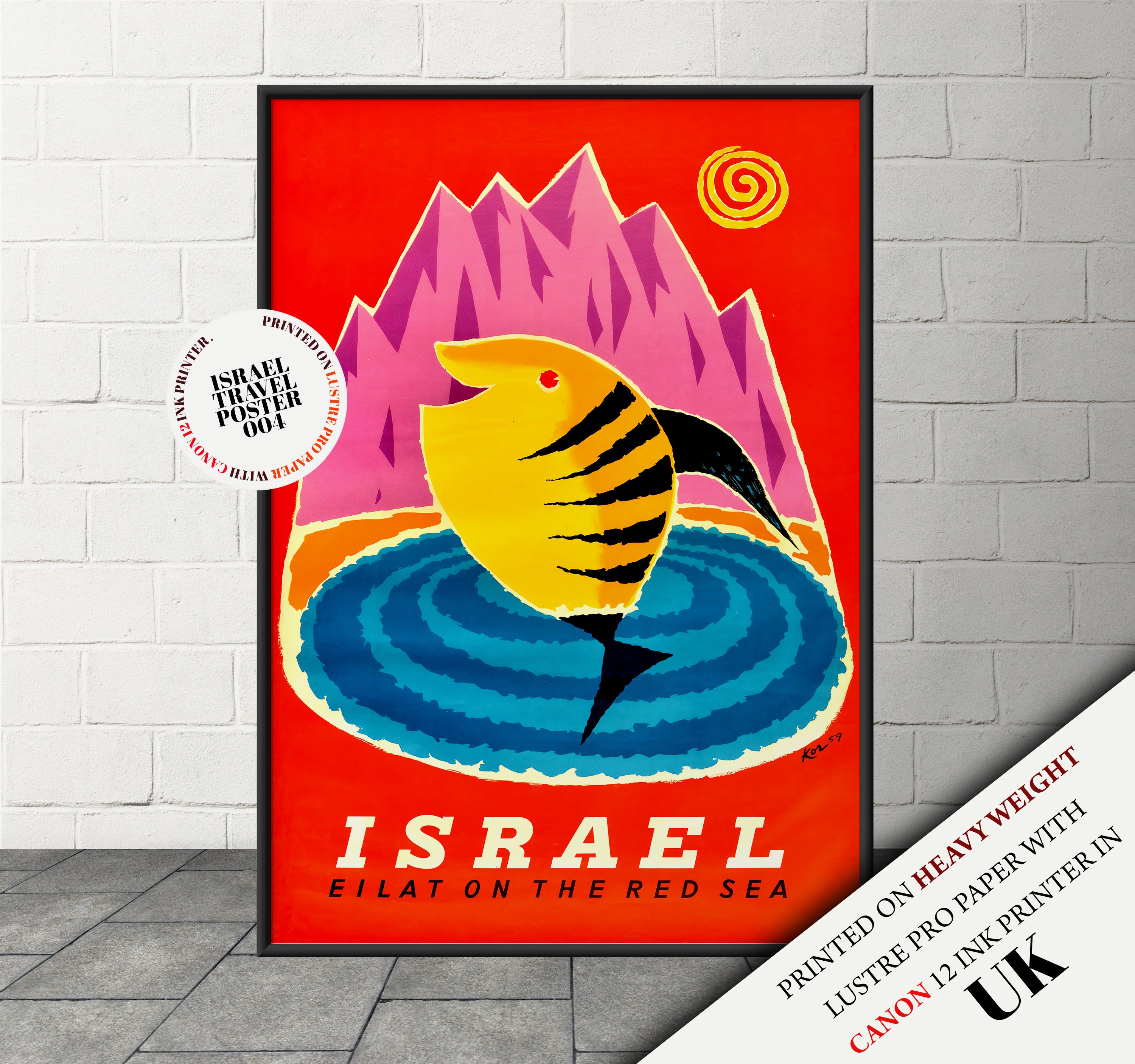 travel poster,Israel Holy Land Travel wall decor Vintage retro style Israel Holy Land travel wall art 006