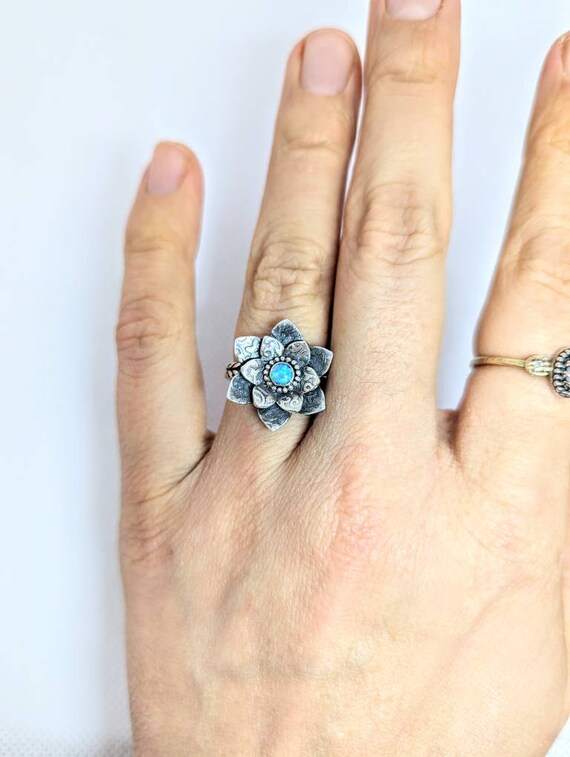 Lotus opal ring discount