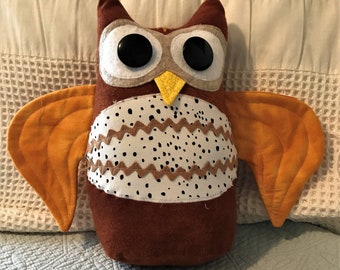 handmade stuffed owl toy