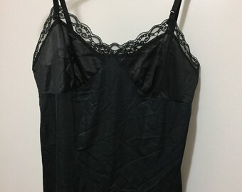 Vintage Camisole by Deena in Black 1980s