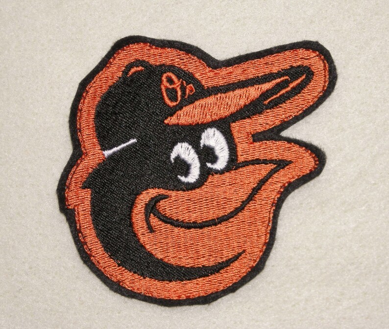 Baltimore Orioles Iron on Patch Baseball 3 1/2 X 3 Etsy