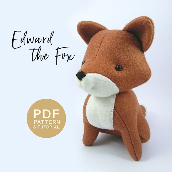 Woodland Animal Soft Toy Sewing Pattern and Tutorial Edward Etsy