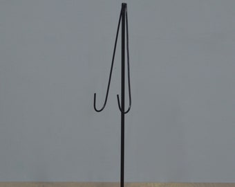 Black Cescent Metal Onament Display Stand 5.9 Inches