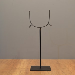 12" Metal display "U" stand for flat masks - 5x5" base