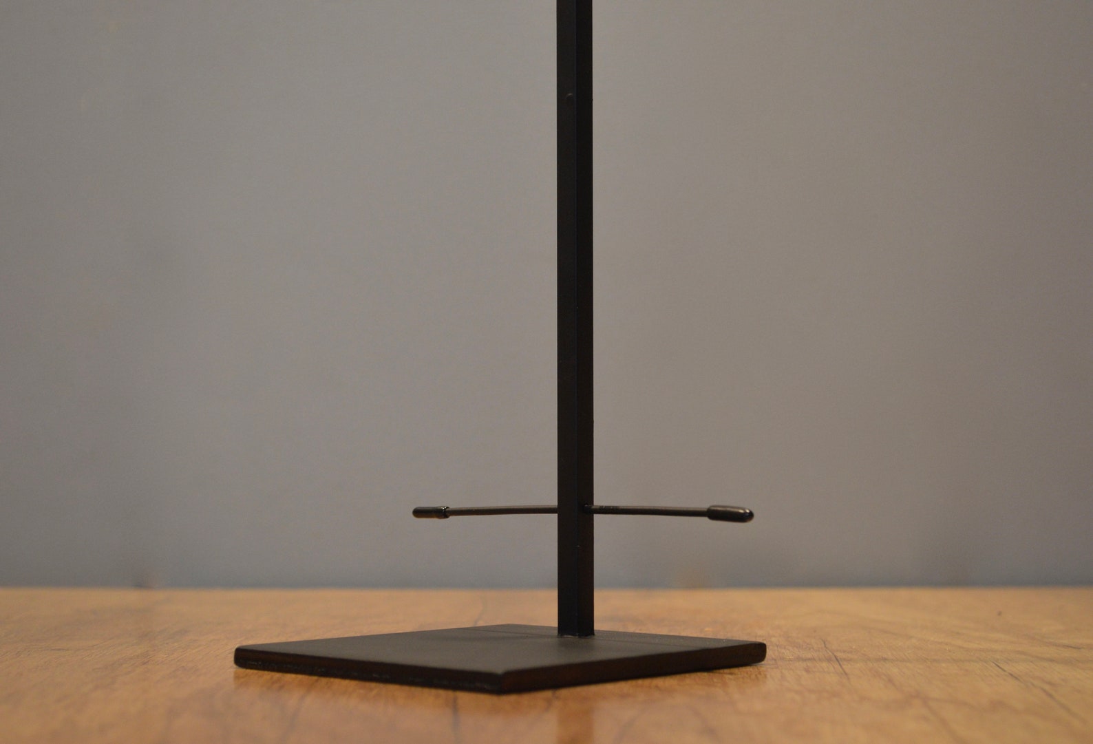 10” High Double Crossbar Metal Display Stand for Art Objects - 4x4 Base ...