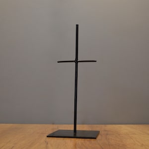15'' High Cross Metal Display Stand for Masks and Other Art Objects ...