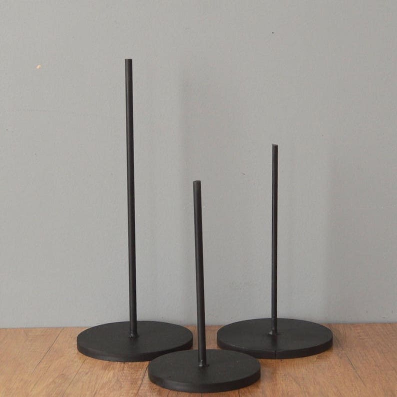 Set of 2 8 Metal Rod Display Stand For Tribal Art Etsy