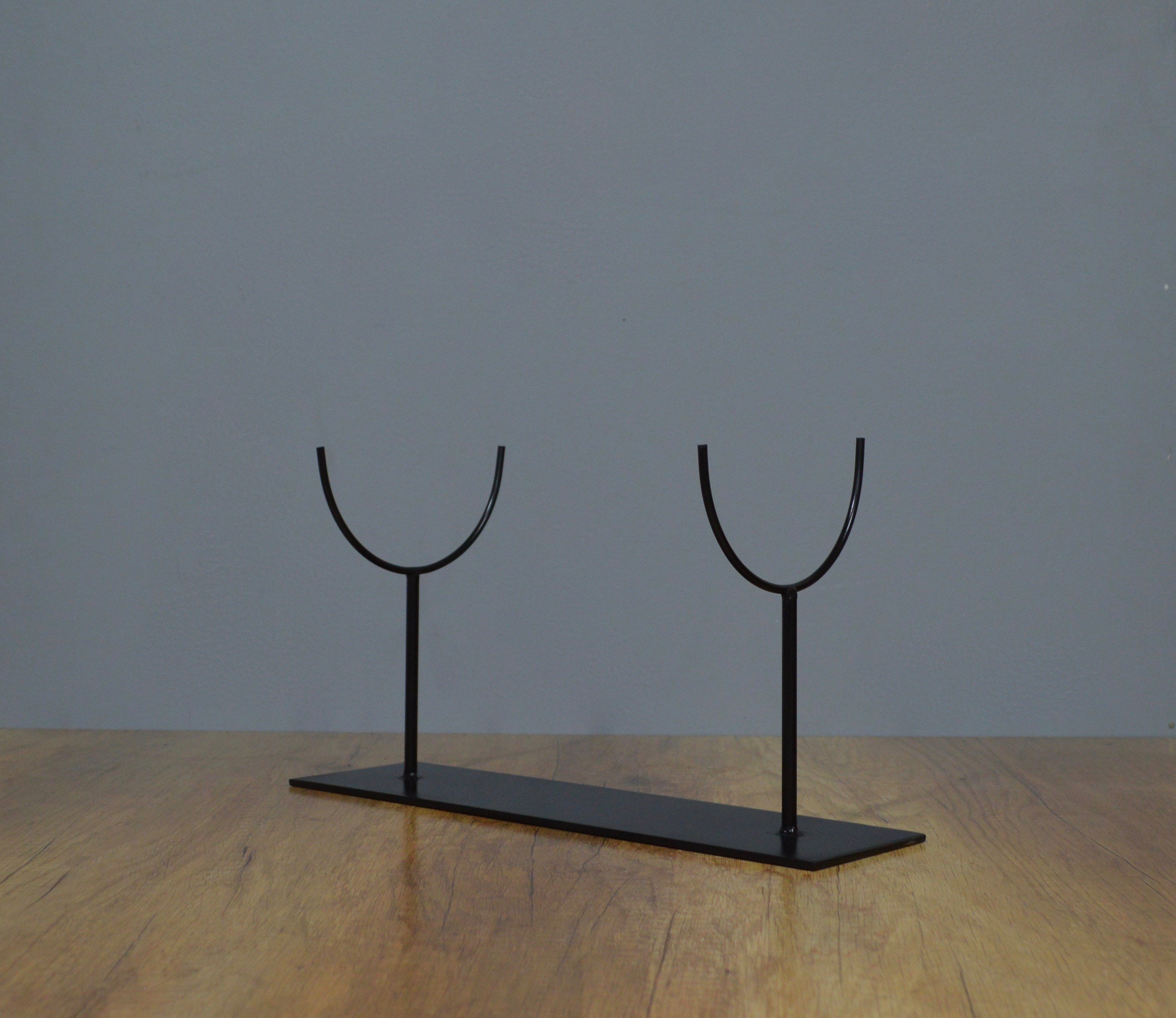 Wrought Iron Prong Holder Stand - Stand - Small 