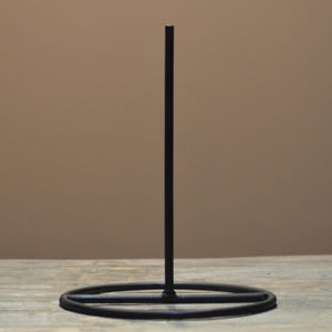 6" high Metal Rod Display Stand for tribal masks and art objects- 6" Base