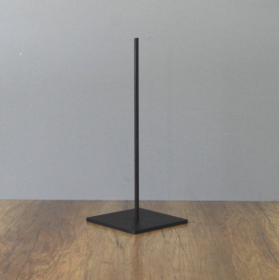 6 high Metal double rod display stand for art - 8x4 base