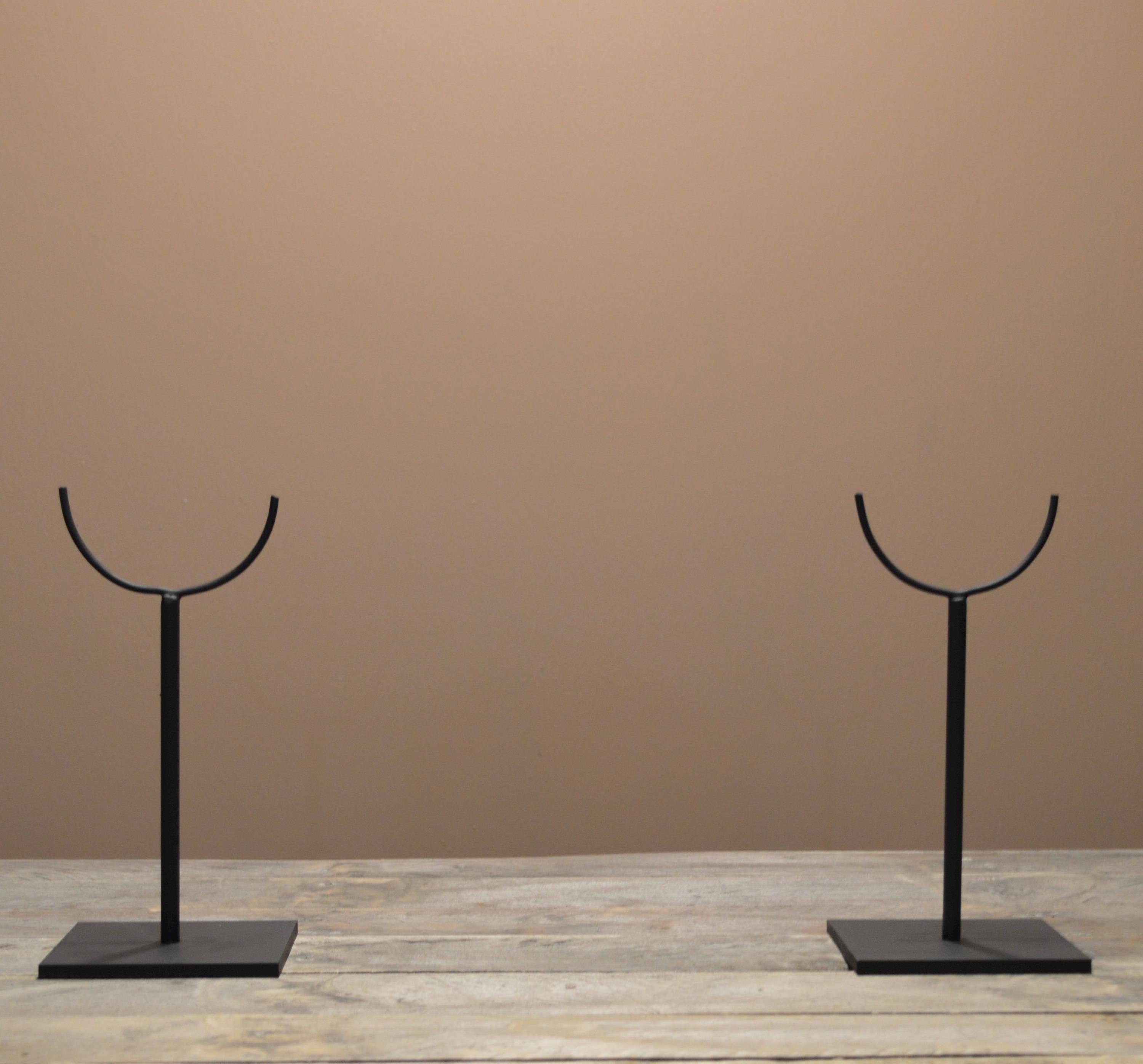 Set of 2 7” High U Holder Metal Display Stand for Sculptures and  display picture 1