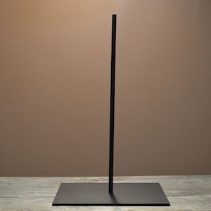 10” high Metal rod display stand for art objects - 6x6” base