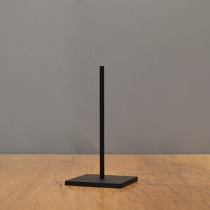 3-8” high Metal Display Rod Stand for art objects - 3x3 Base