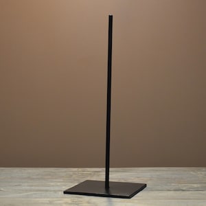 19” Metal Rod Display Stand for tribal masks and sculptures 6x6" Base