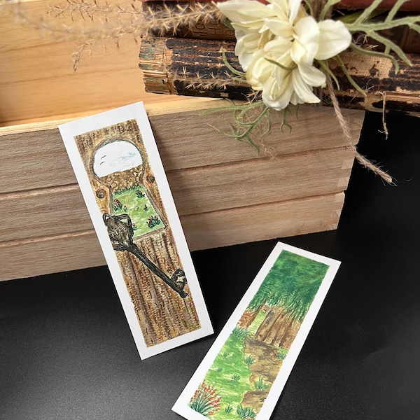 Classic Literature Watercolor Bookmarks: Heidi and The Secret Garden