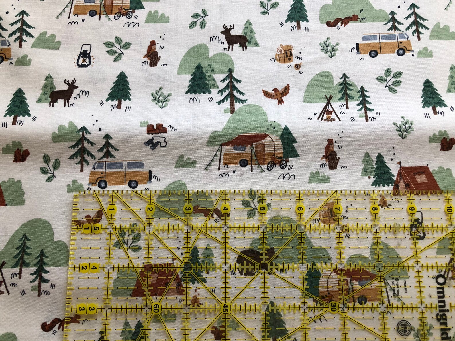 Camp Woodland Camping Fabric by Riley Blake Designs Cotton Etsy