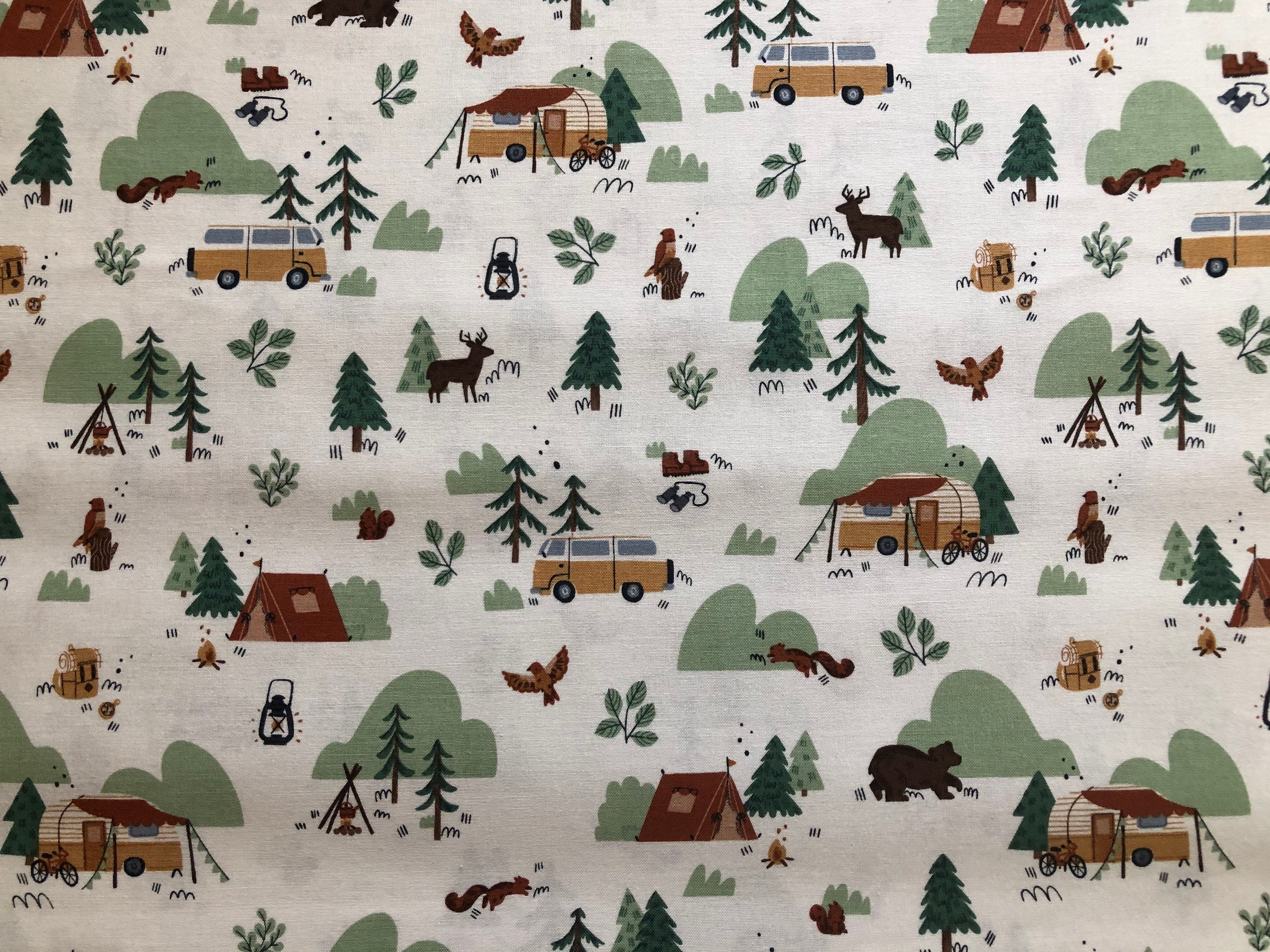 Camp Woodland Camping Fabric by Riley Blake Designs Cotton Etsy