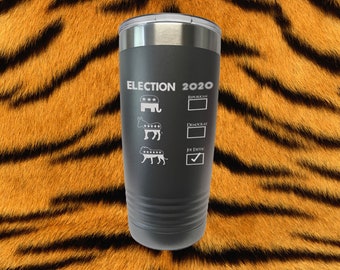 Joe Exotic Tiger King Laser Engraved 20 Oz Insulated Tumbler