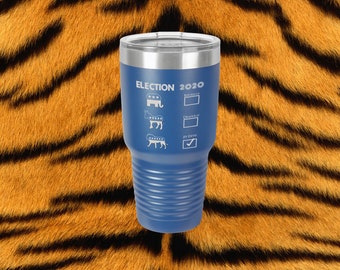 Joe Exotic Tiger King Laser Engraved 30 Oz Insulated Tumbler